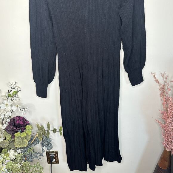 BODEN Twist Front Knitted Midi Dress Black Sz 16/18 {3B39} - Picture 8 of 10